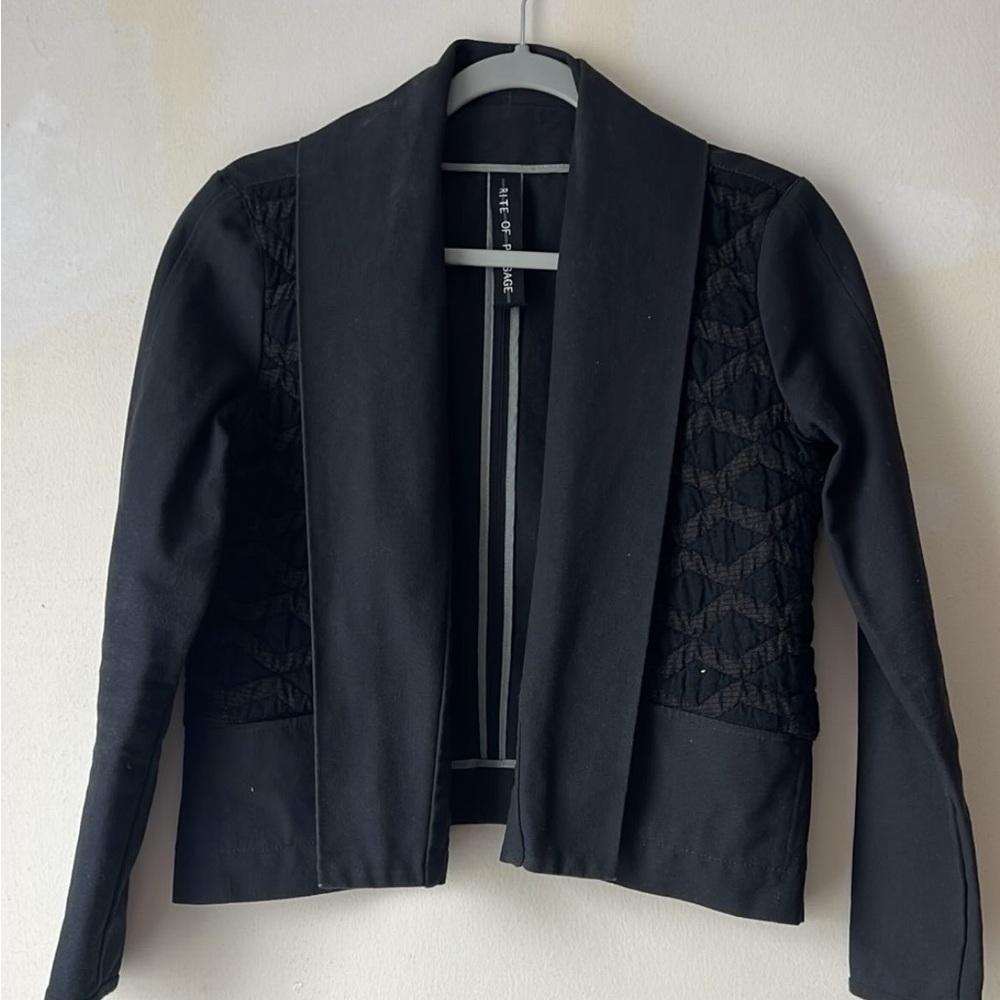 Rite of Passage Canvas Cropped Jacket Size Small - SUPER chic